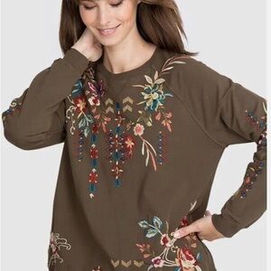 Johnny Was Butterfly Sweatshirt